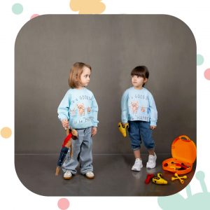دورس بچگانه چاپدار خرس شادی mnky