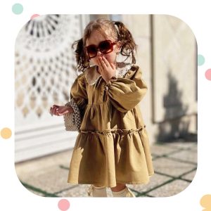پیراهن بچگانه یقه گیپور
